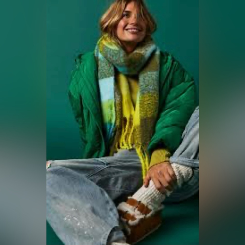 Free People Trapeze Haley Puffer Jacket Green Medium NWT - Picture 2 of 16